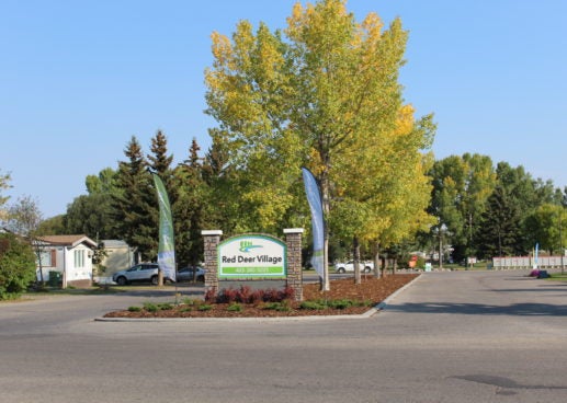 Entrance at Red Deer Village